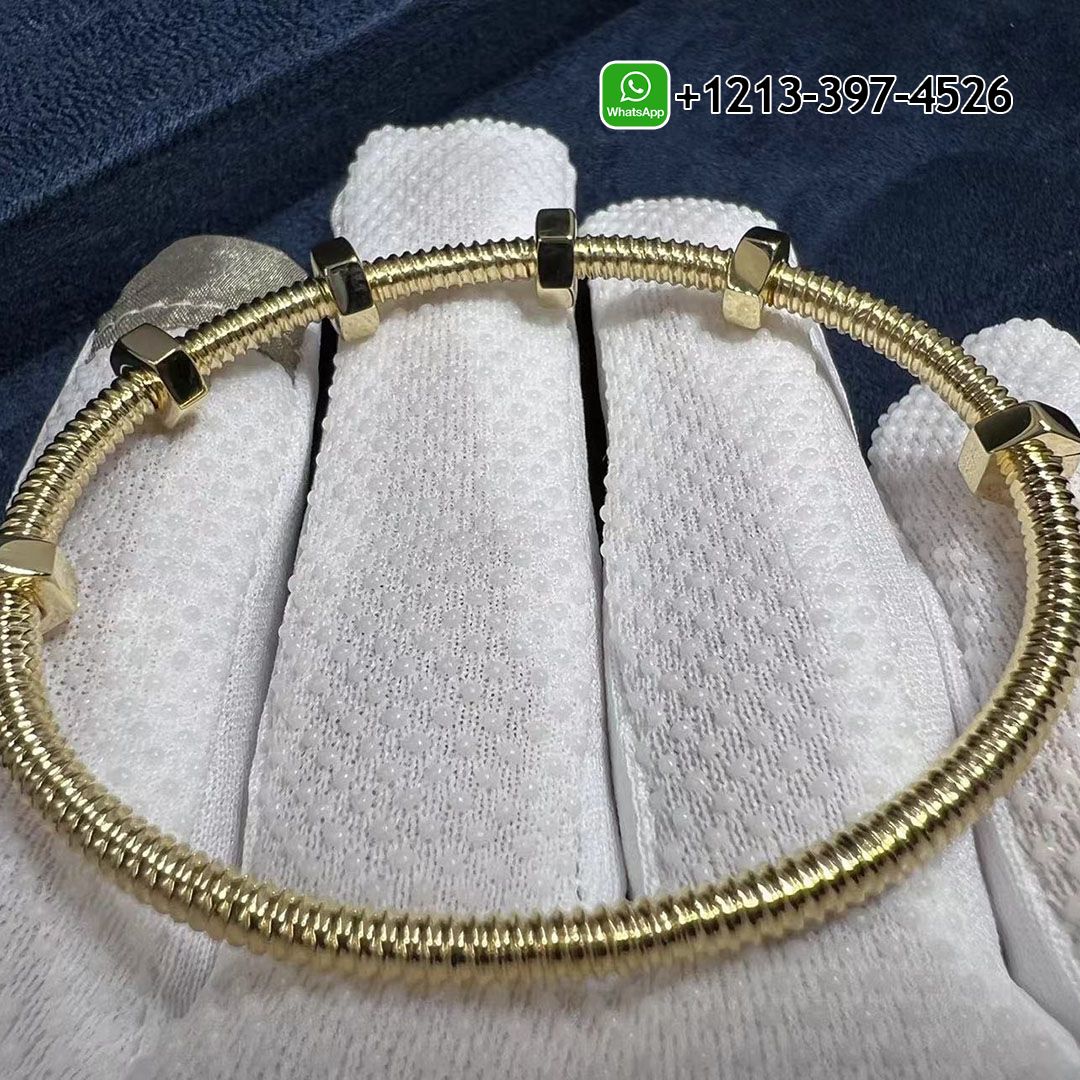 Cartier Pure 18k Yellow Gold Ecrou de Cartier Screws Bracelet B6063817