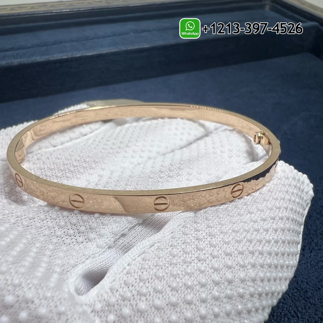 Cartier Solid 18k Rose Gold Small Model Love Bracelet B6047317