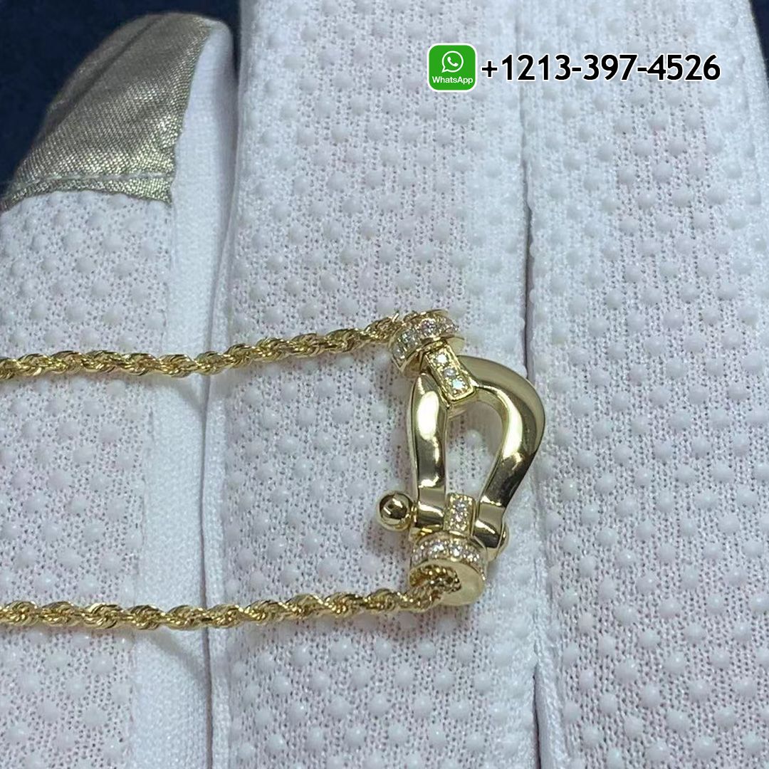 18K Yellow Gold Fred Force 10 Diamonds Necklace – 7B0236
