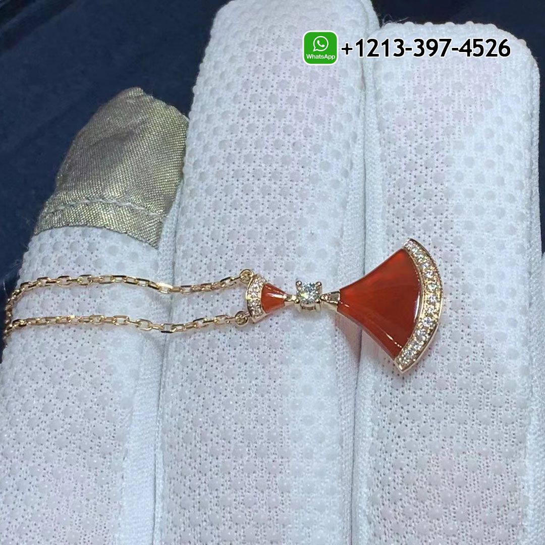 18k Rose Gold Rubies And Diamonds Bvlgari Divas’ Dream Necklace