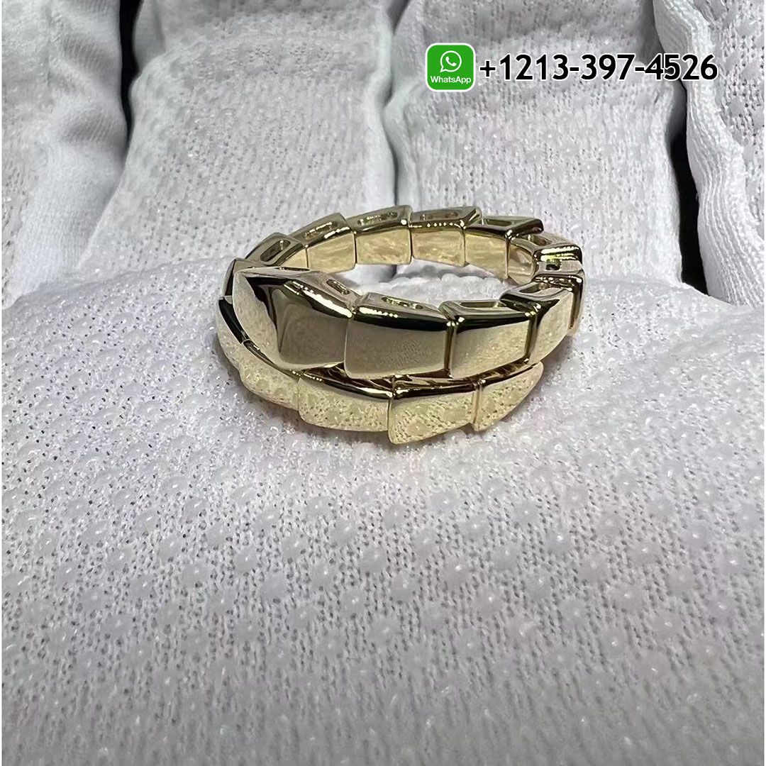 Bvlgari Serpenti Viper One-coil 18K Yellow Gold Ring