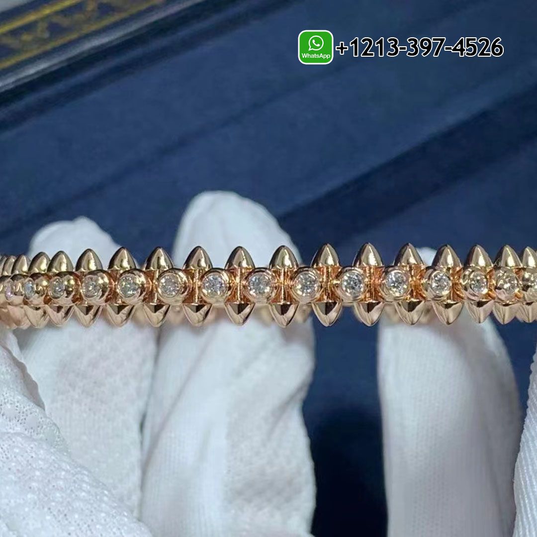 Cartier 18k Rose Gold Diamond Clash de Cartier Bracelet N6715017