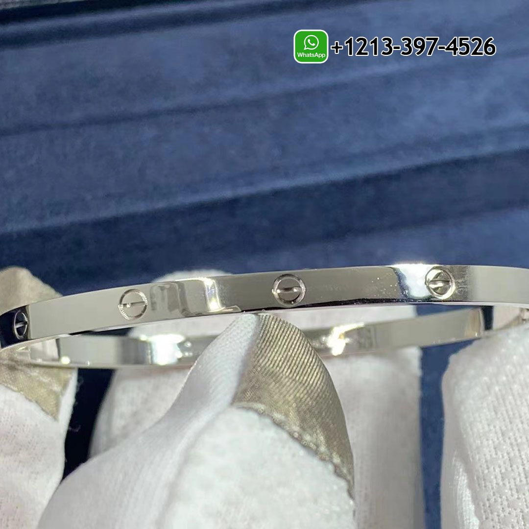 Cartier Love Bracelet Small Model in 18k White Gold B6047417
