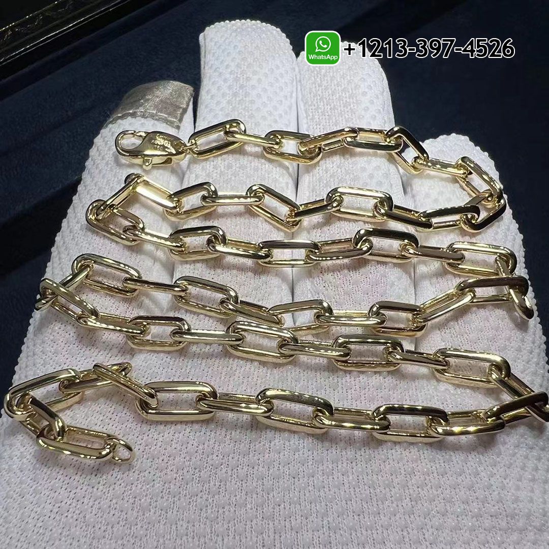Cartier Santos de Cartier Santos Dumont Chain Necklace in 18K Yellow Gold B7224582