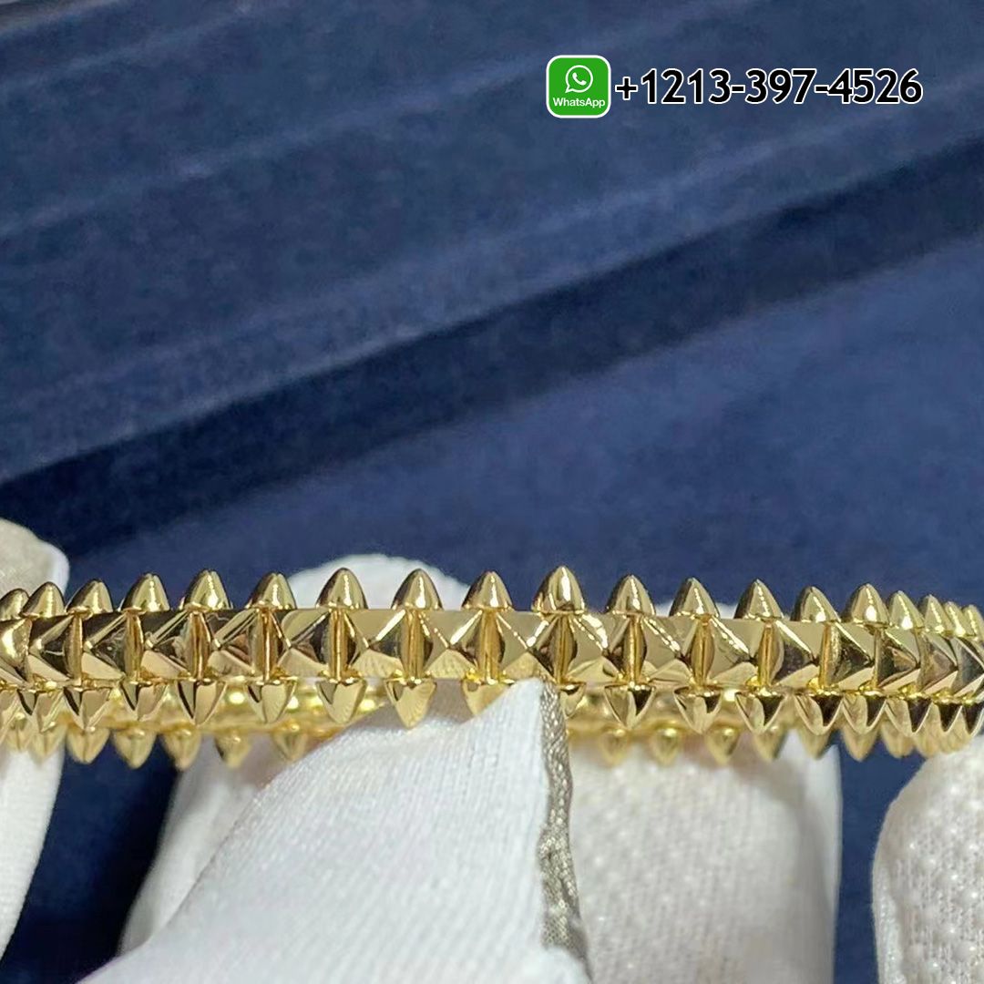 Custom Cartier Clash De Cartier Solid 18K Yellow Gold Medium Model Bracelet B6065217