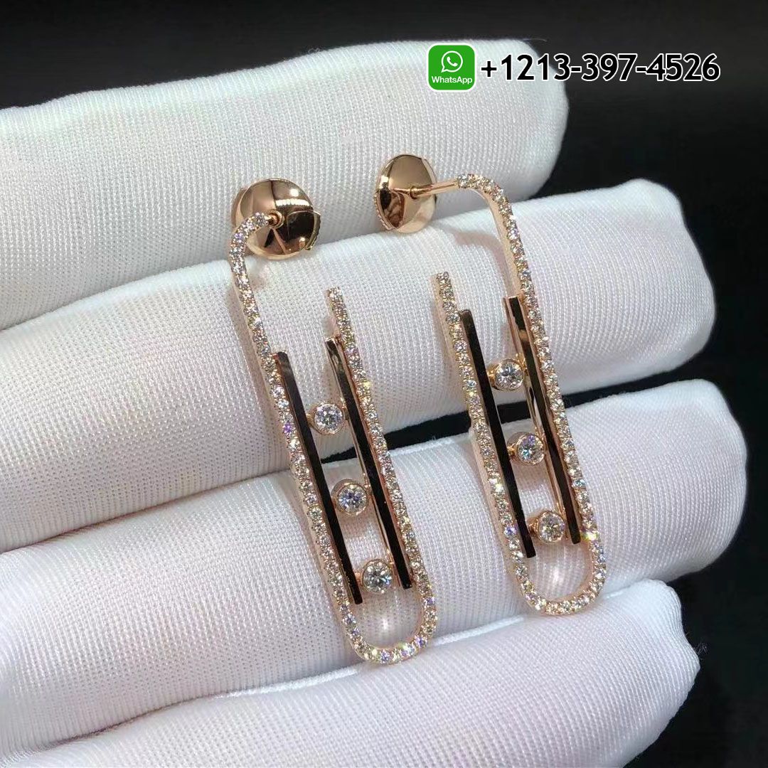 Messika Boucles d’oreilles Move 10th PM Pink Gold Diamond Earrings 10811-PG
