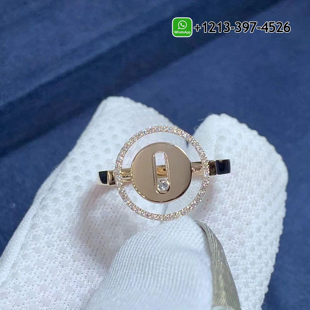 Messika Lucky Move 18K Rose Gold Diamonds Ring 07470-PG