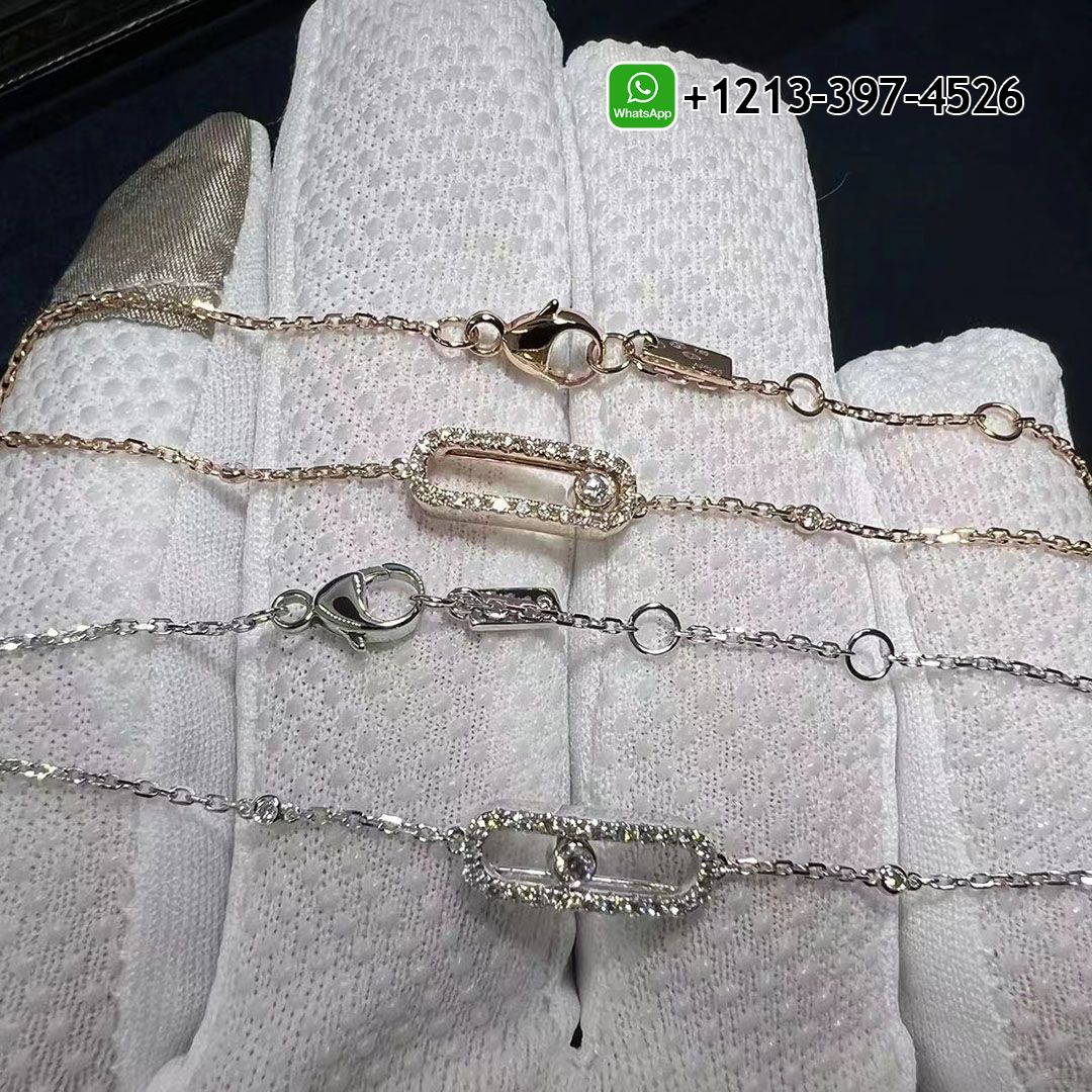 Messika Move Uno Pavé Diamond 18K White Gold Bracelet