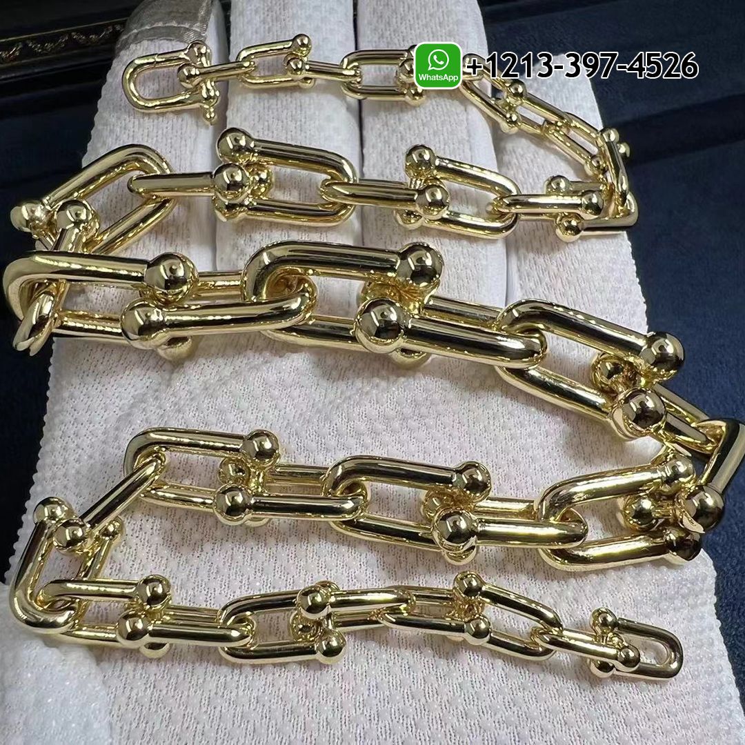 Tiffany & Co. HardWear Graduated Link 18K Yellow Gold Necklace