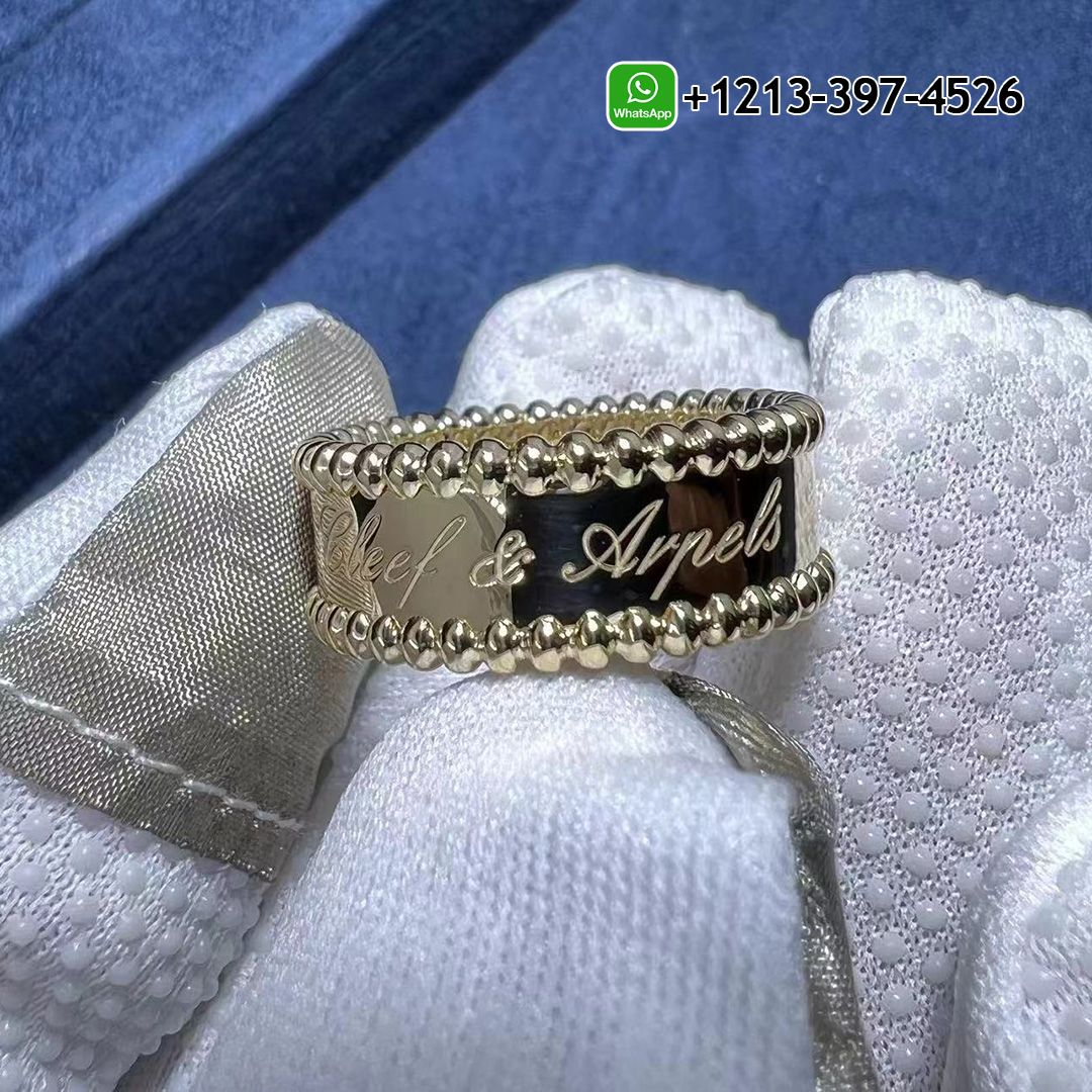 Van Cleef & Arpels Perlée Signature Pure 18k Yellow Gold Ring VCARO3Y600