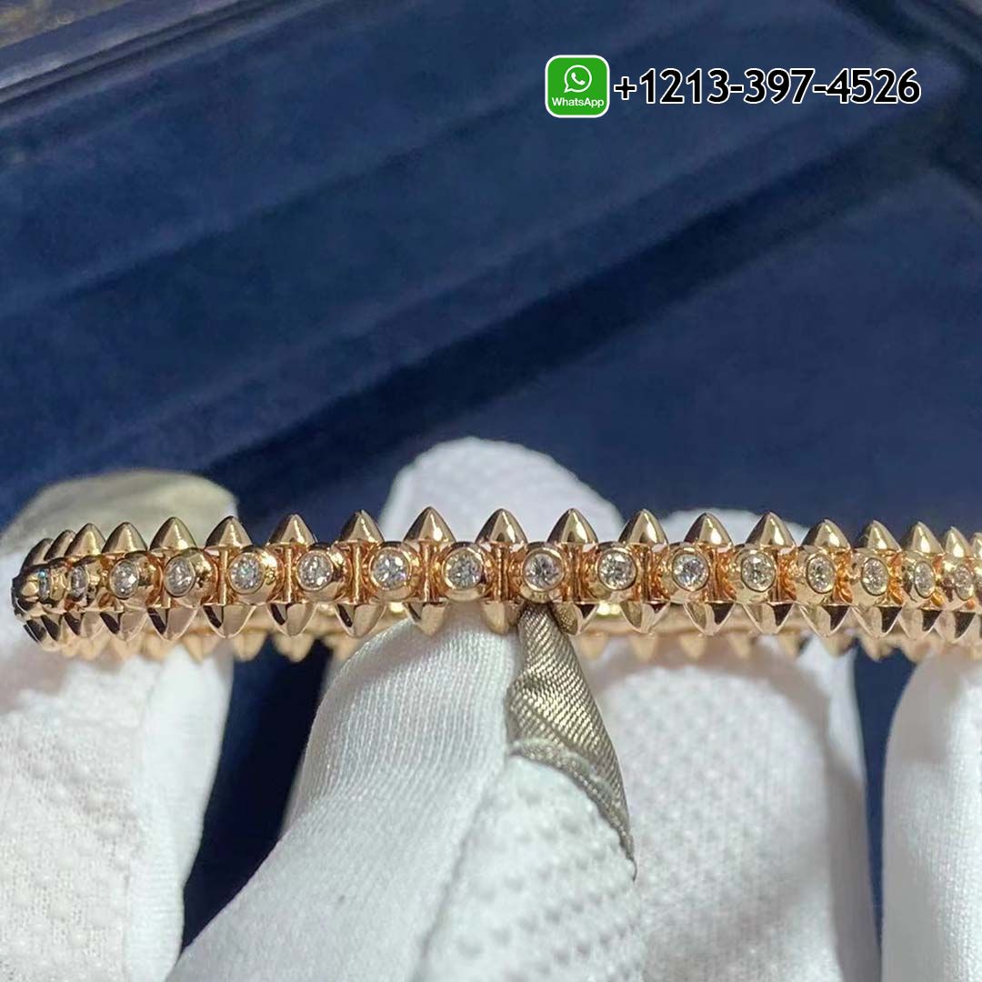 Cartier 18k Rose Gold Diamond Clash de Cartier Bracelet N6715017
