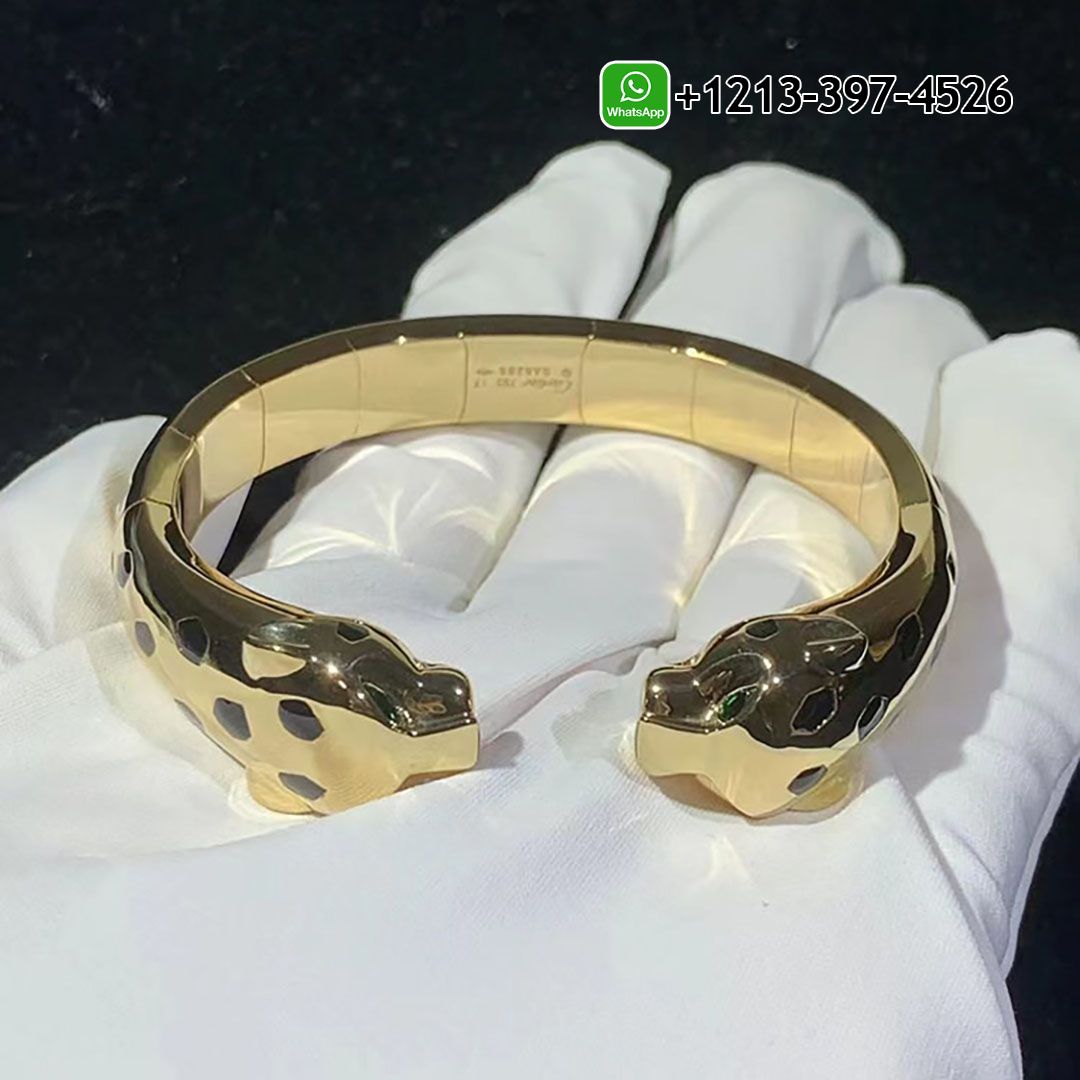 Cartier Double Panthere Heads 18k Yellow Gold Panthère de Cartier Bracelet N6719217