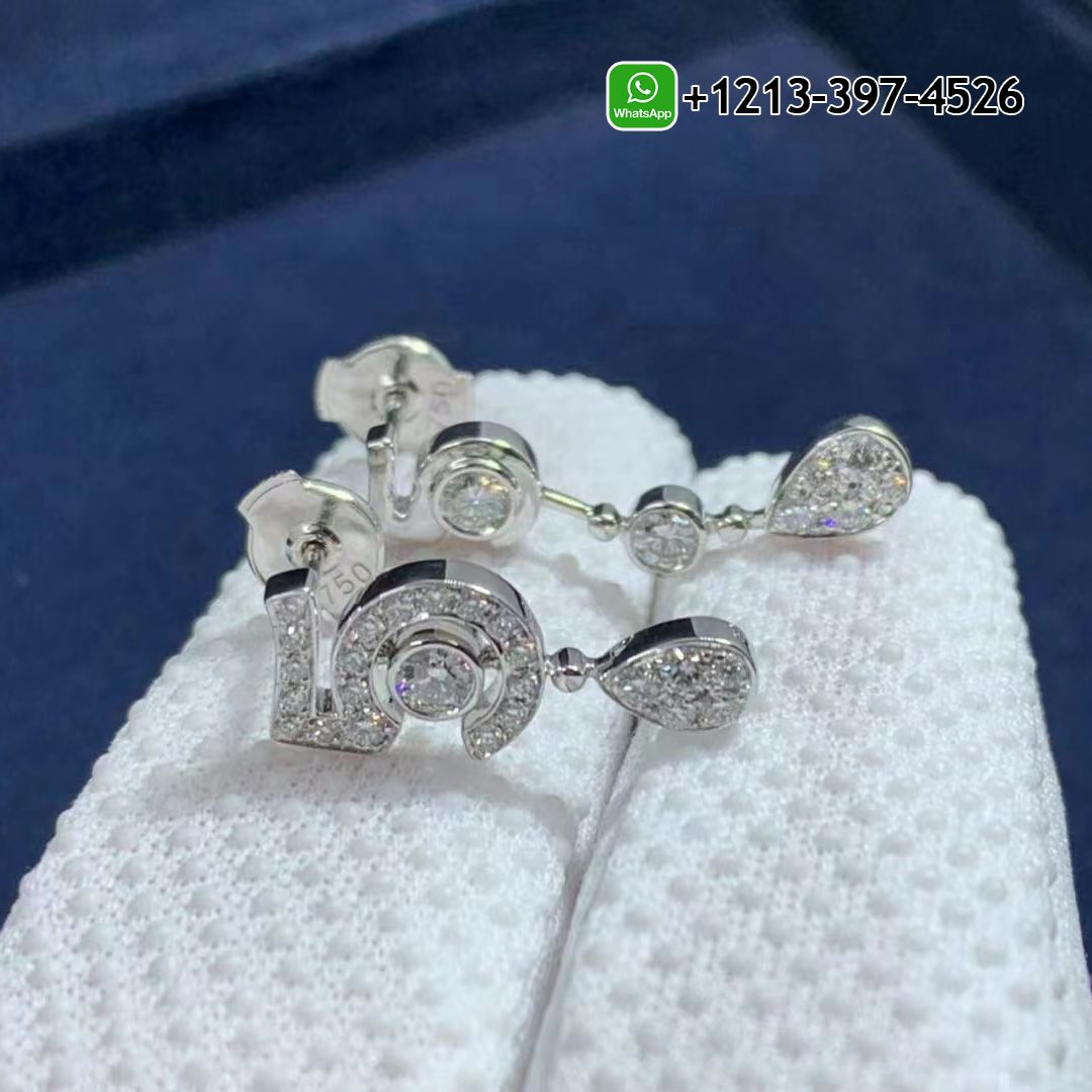 Chanel Eternal N°5 Transformable 18K White Gold Diamonds Earrings J11992