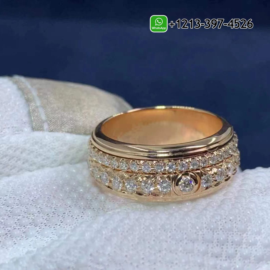 Piaget Possession 18K Rose Gold Diamonds Ring G34P1D00