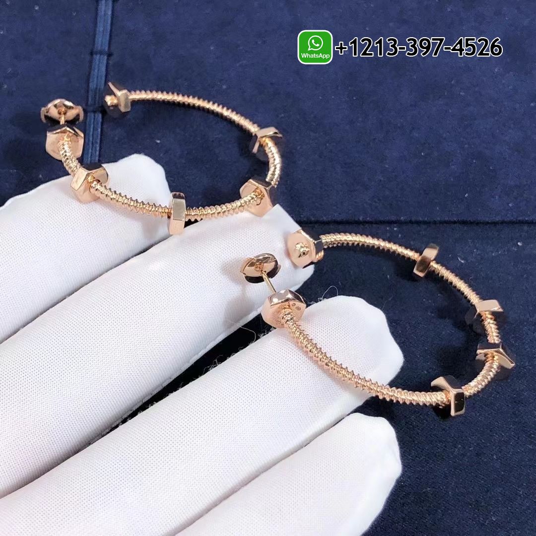 Cartier Ecrou De Cartier 18K Rose Gold Earrings B8301408