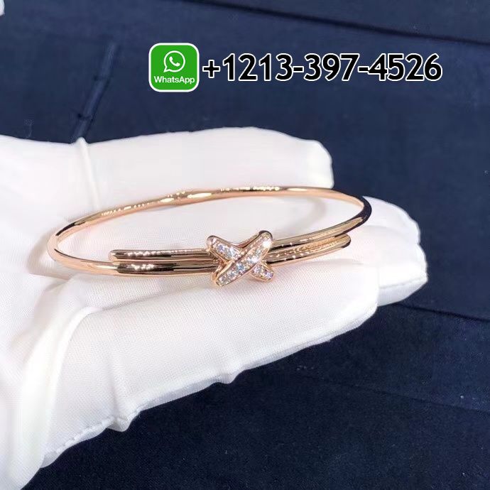 Chaumet Jeux De Liens 18K Rose Gold Diamonds Bracelet 081776