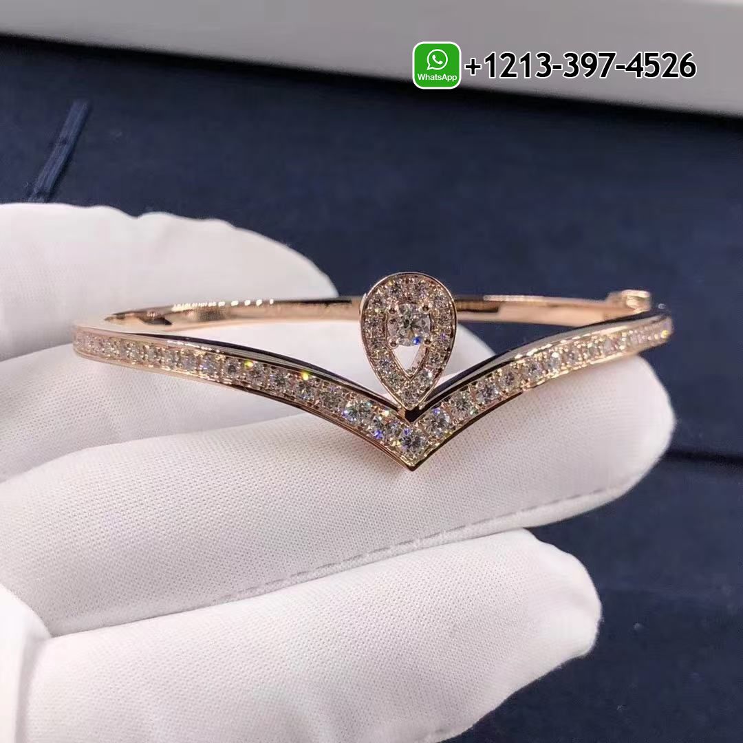 Chaumet Joséphine Aigrette 18K Rose Gold Diamonds Bracelet 082536