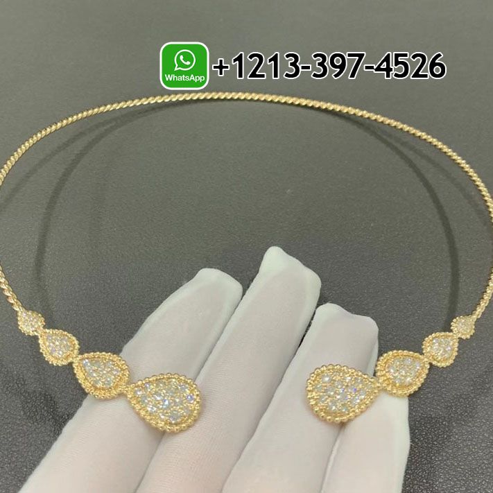 Boucheron Serpent Bohème Choker 18k Yellow Gold Diamond Torque Necklace JCL01189
