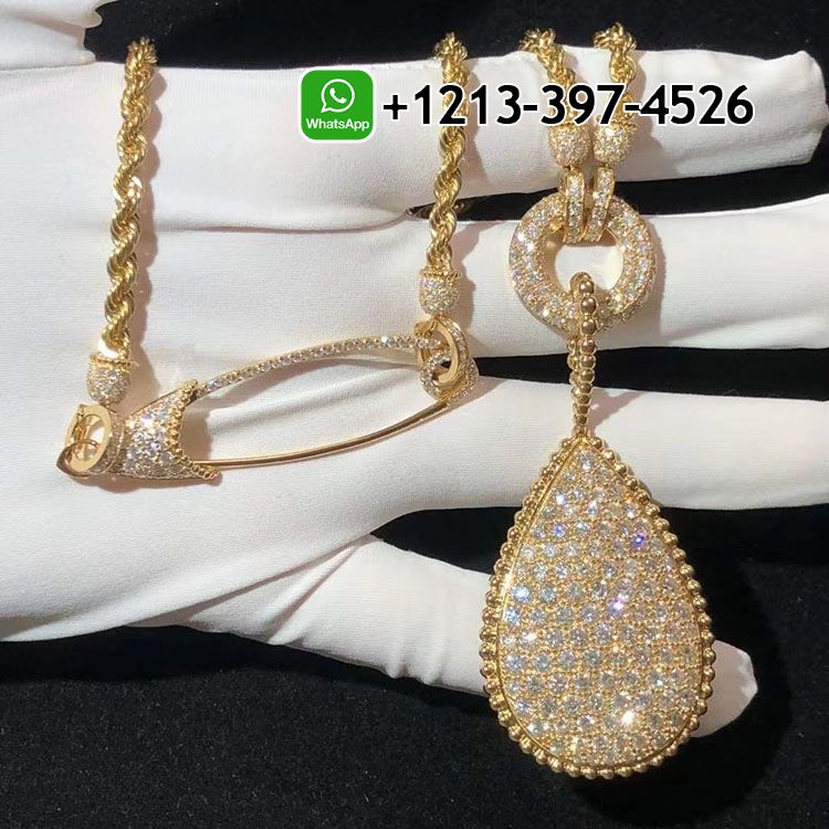 Boucheron Serpent Bohème Diamond XXL Motif 18k Yellow Gold Necklace JCL00818M