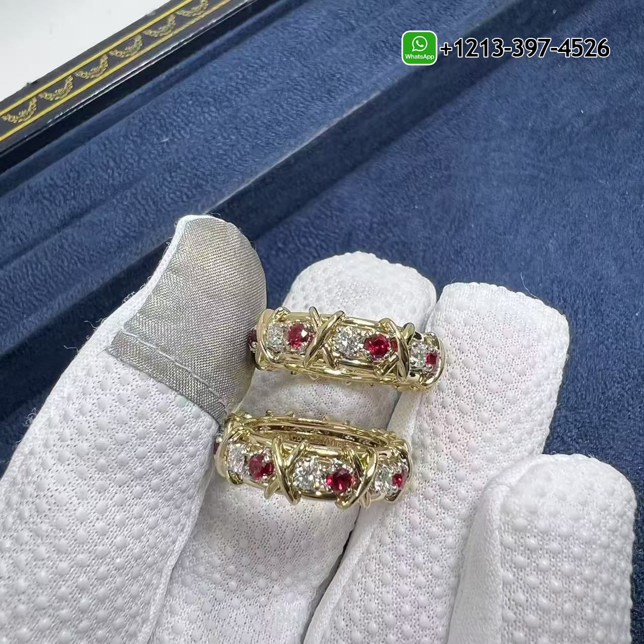 Tiffany Sixteen Stone With Diamonds and Rubies Ring 60696721