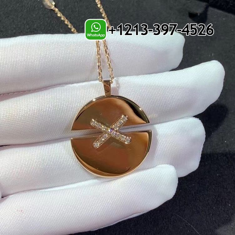 Chaumet Jeux De Liens Harmony Rose Gold Medium Model Pendant 084493