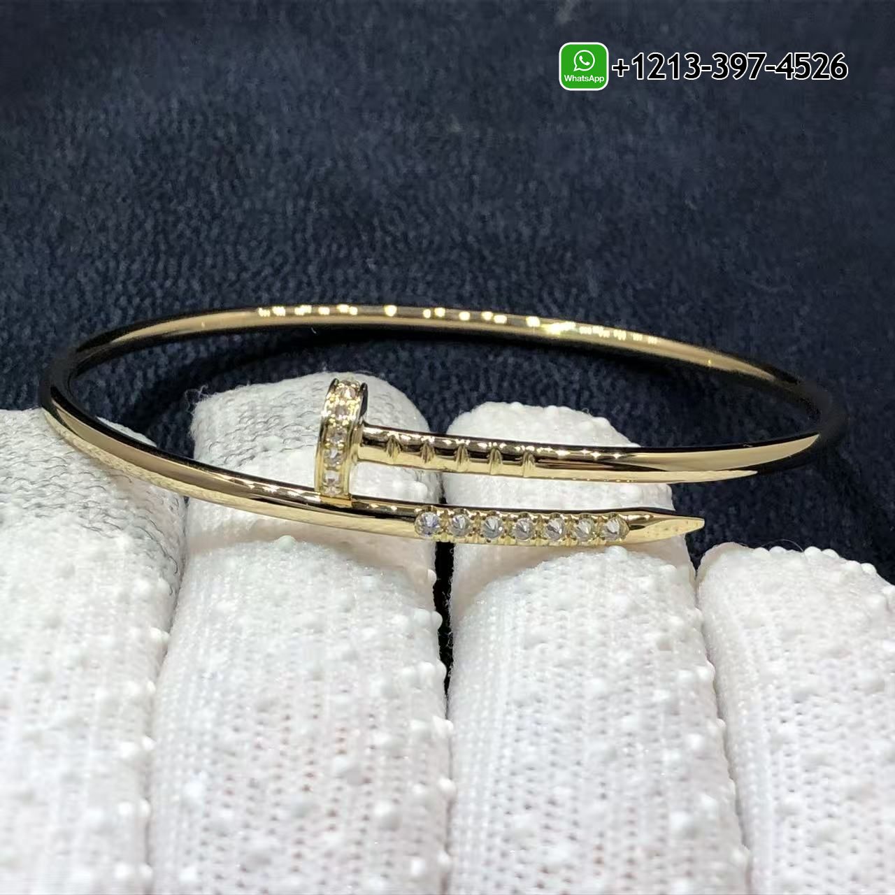 Cartier Juste un Clou Reverse-set Diamonds JUC Small Mode Bracelet 18k Yellow Gold B6091917